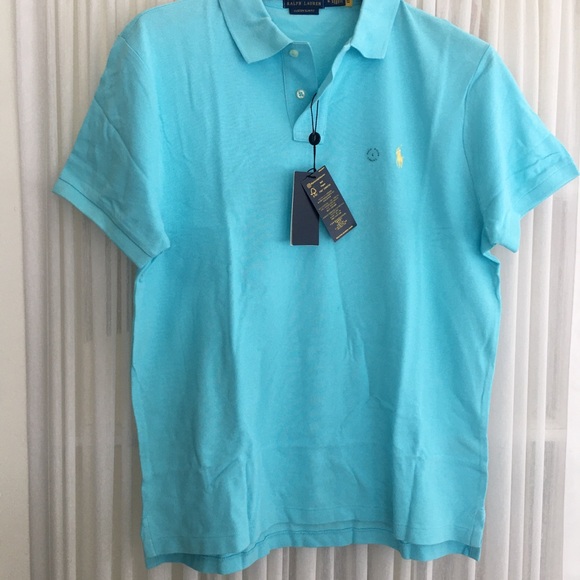 Polo by Ralph Lauren Aqua Polo Shirt - Picture 2 of 5